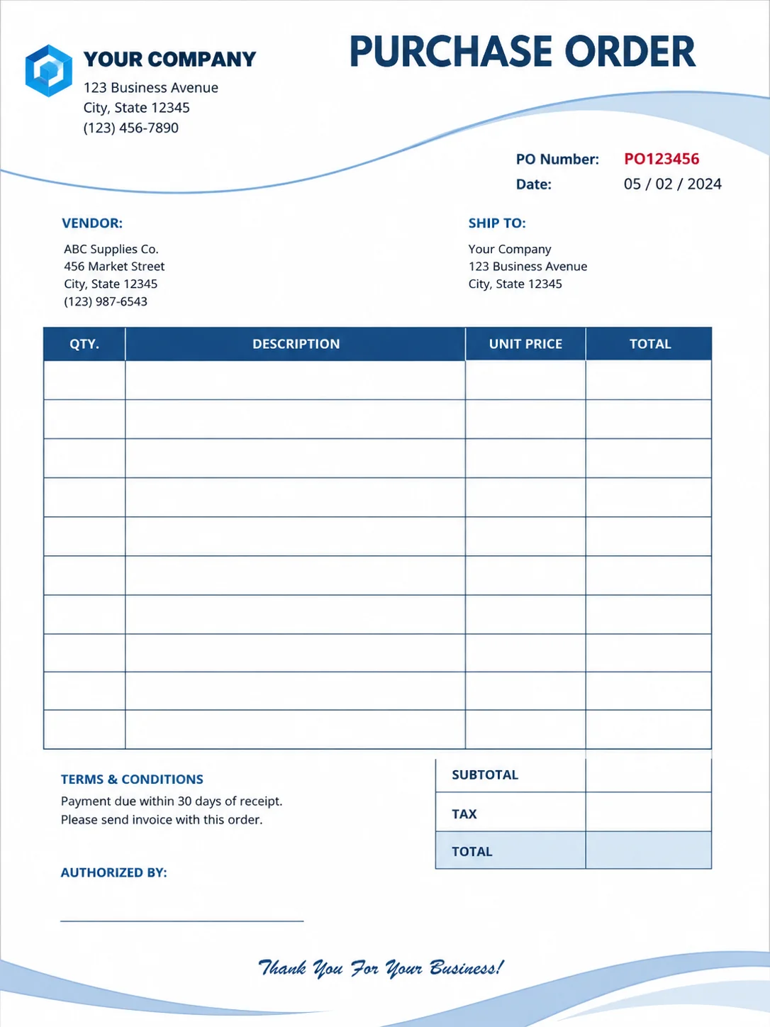 Purchase Orders